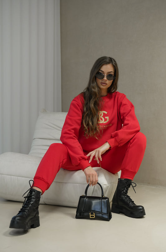 BRANDENBURG COUTURE DÁMSKA TEPLÁKOVÁ SÚPRAVA BG CINAMOON | ČERVENÁ