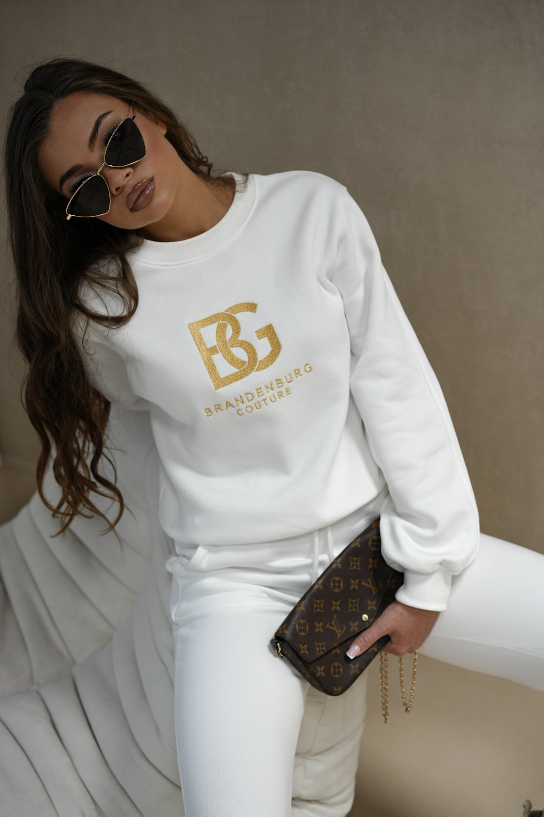 BRANDENBURG COUTURE DÁMSKA TEPLÁKOVÁ SÚPRAVA BG CINAMOON | BIELA
