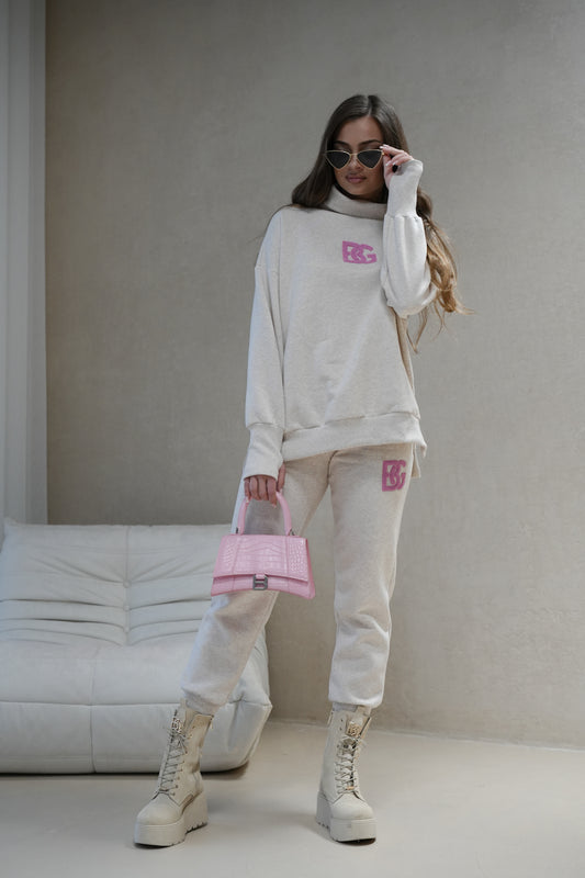 BRANDENBURG COUTURE DÁMSKA MIKINA BG COCO | BÉŽOVÁ