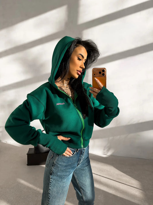 Olavoga Dámska Mikina LUMINIK - zelená