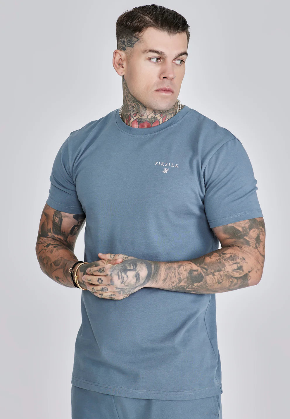 Siksilk Šedá Súprava Tričko + Šortky