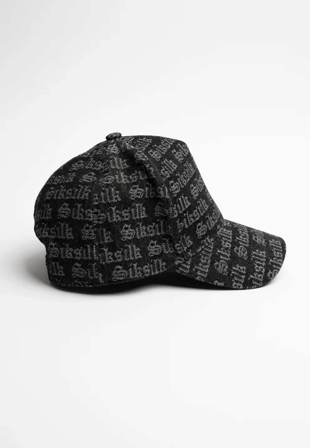 SikSilk Jacquard Denim Trucker šiltovka – Čierna