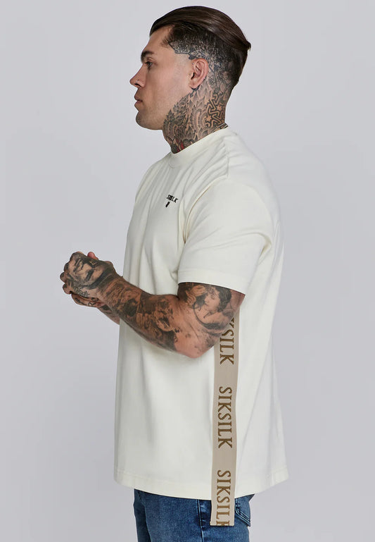 SikSilk Ecru Oversized Tričko