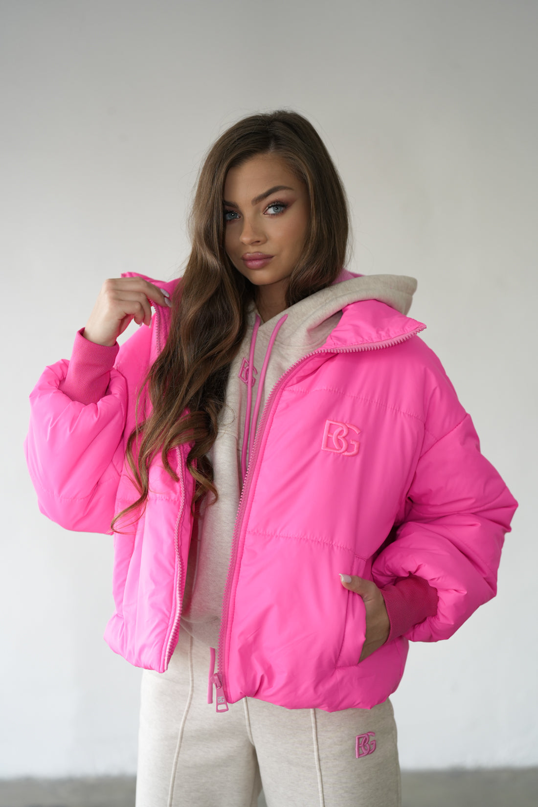 BRANDENBURG COUTURE DÁMSKA BUNDA BG FAMOUS | RUŽOVÁ