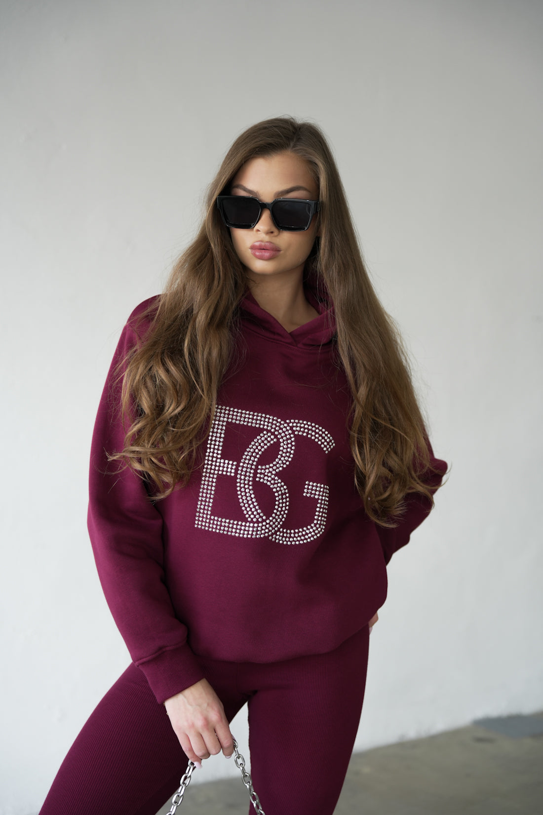 BRANDENBURG COUTURE DÁMSKA TEPLÁKOVÁ SÚPRAVA BG DIAMOND | BORDOVÁ